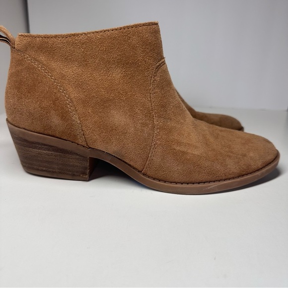 Lucky Brand Women's Brown Suede Zipper Ankle & Booties Boots SZ 7.5 Boho Shootie - Picture 2 of 11